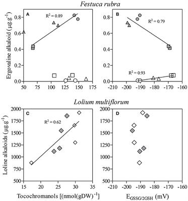 Occurrence of Alkaloids in Grass Seeds Symbiotic With Vertically-Transmitted Epichloë Fungal Endophytes and Its Relationship With Antioxidants